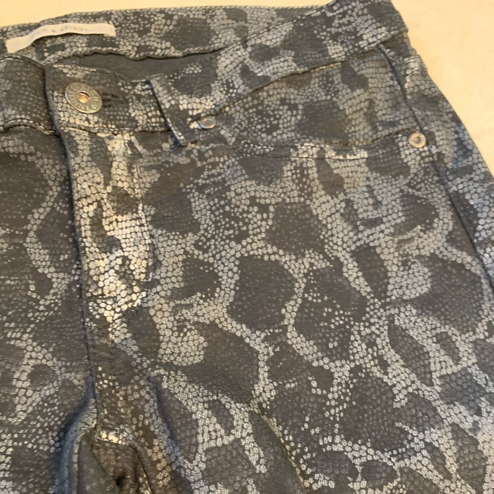 Rich and Skinny Python Skinny Jeans size 28